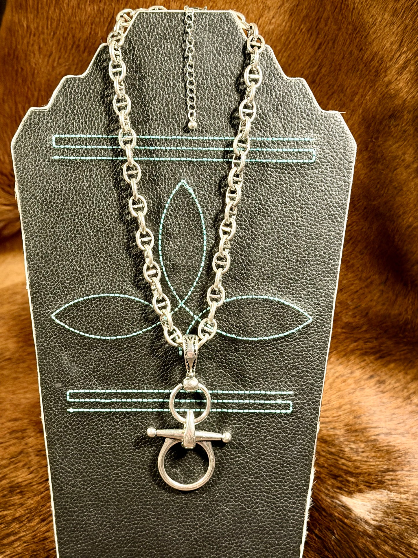 Bit Necklace on Large Chain