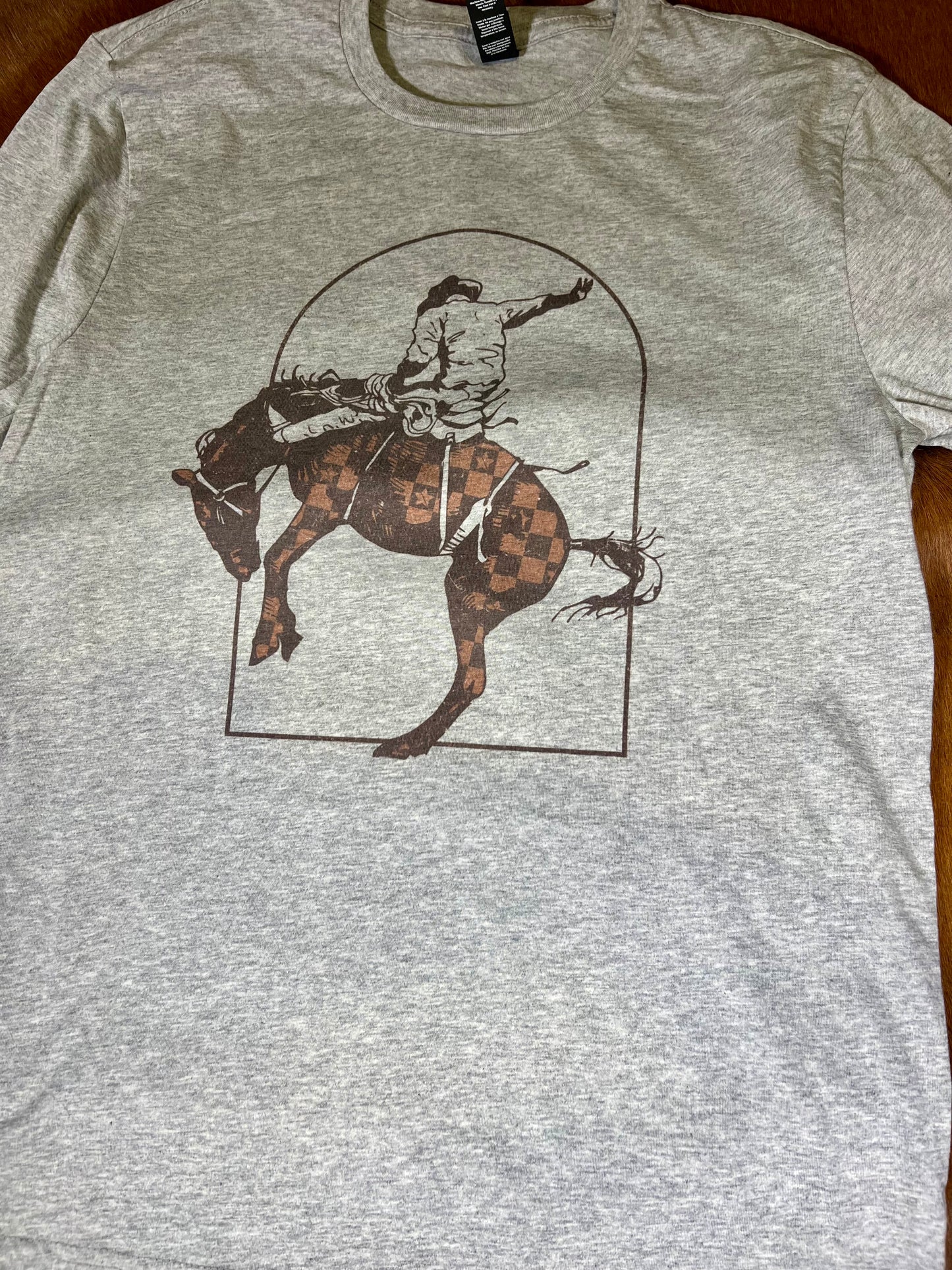 Checkered Bronc Tee