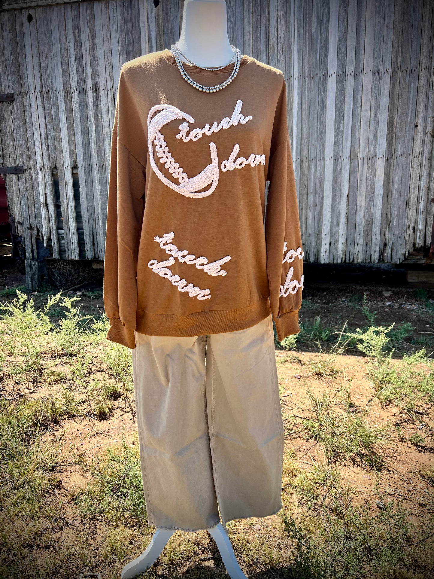 Touchdown 3D Embroidery Sweatshirt