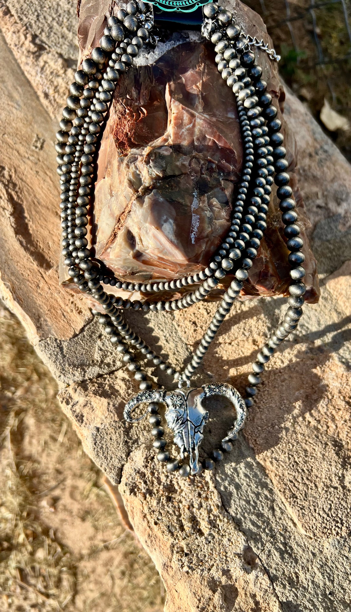 Skull Necklace Set