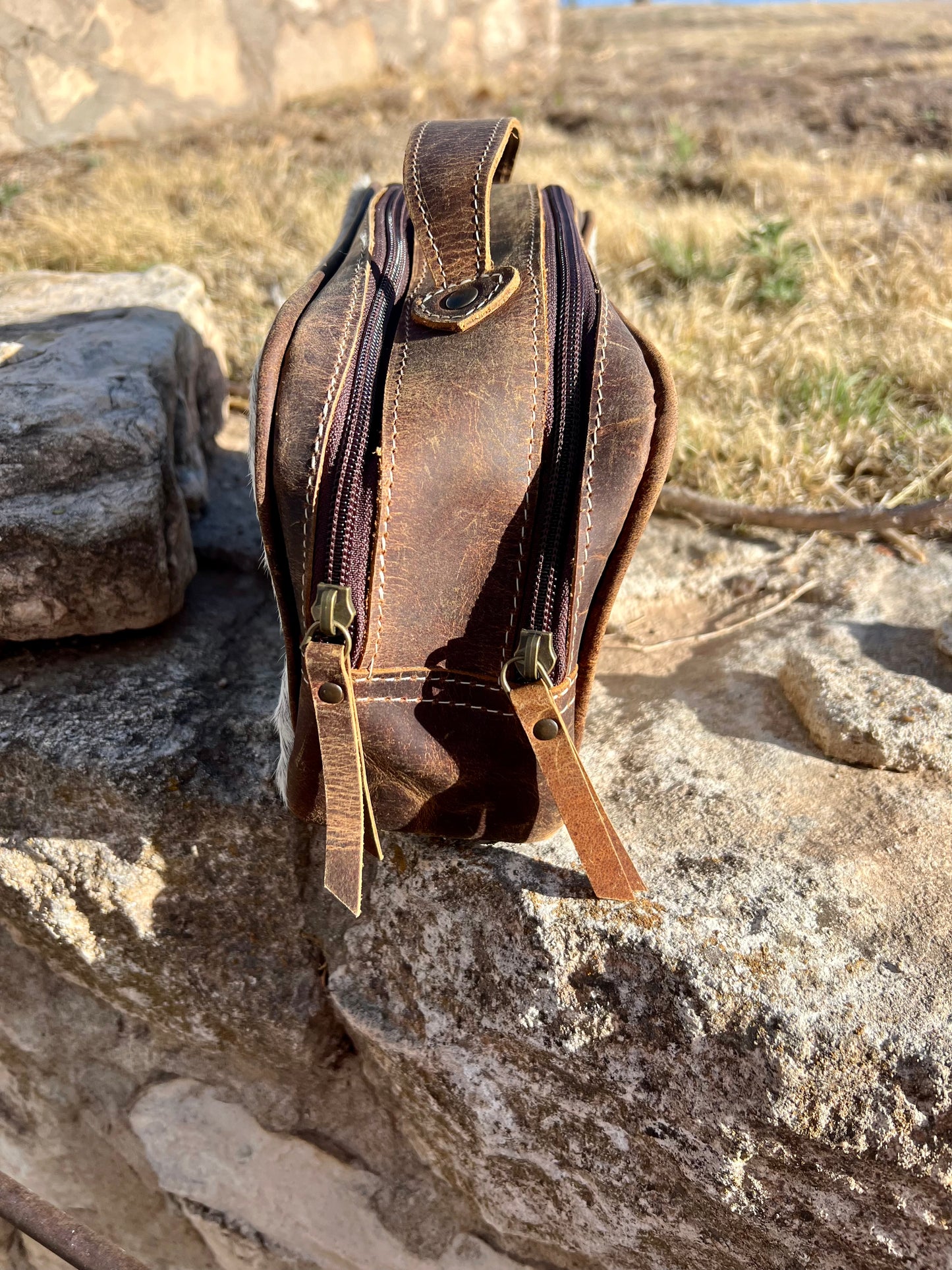 Cowhide Toiletry Bag