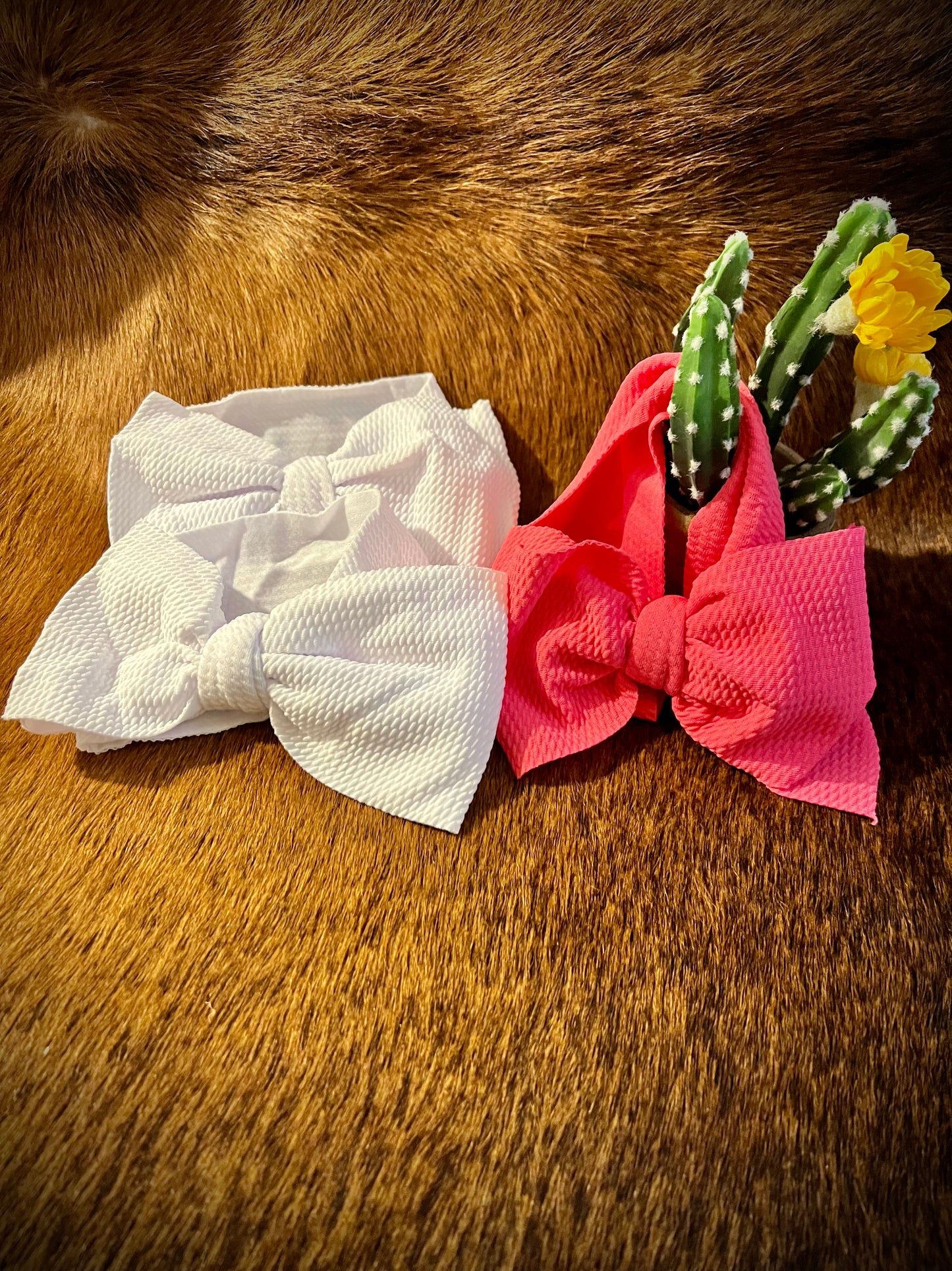 Double Bow Textured Headband