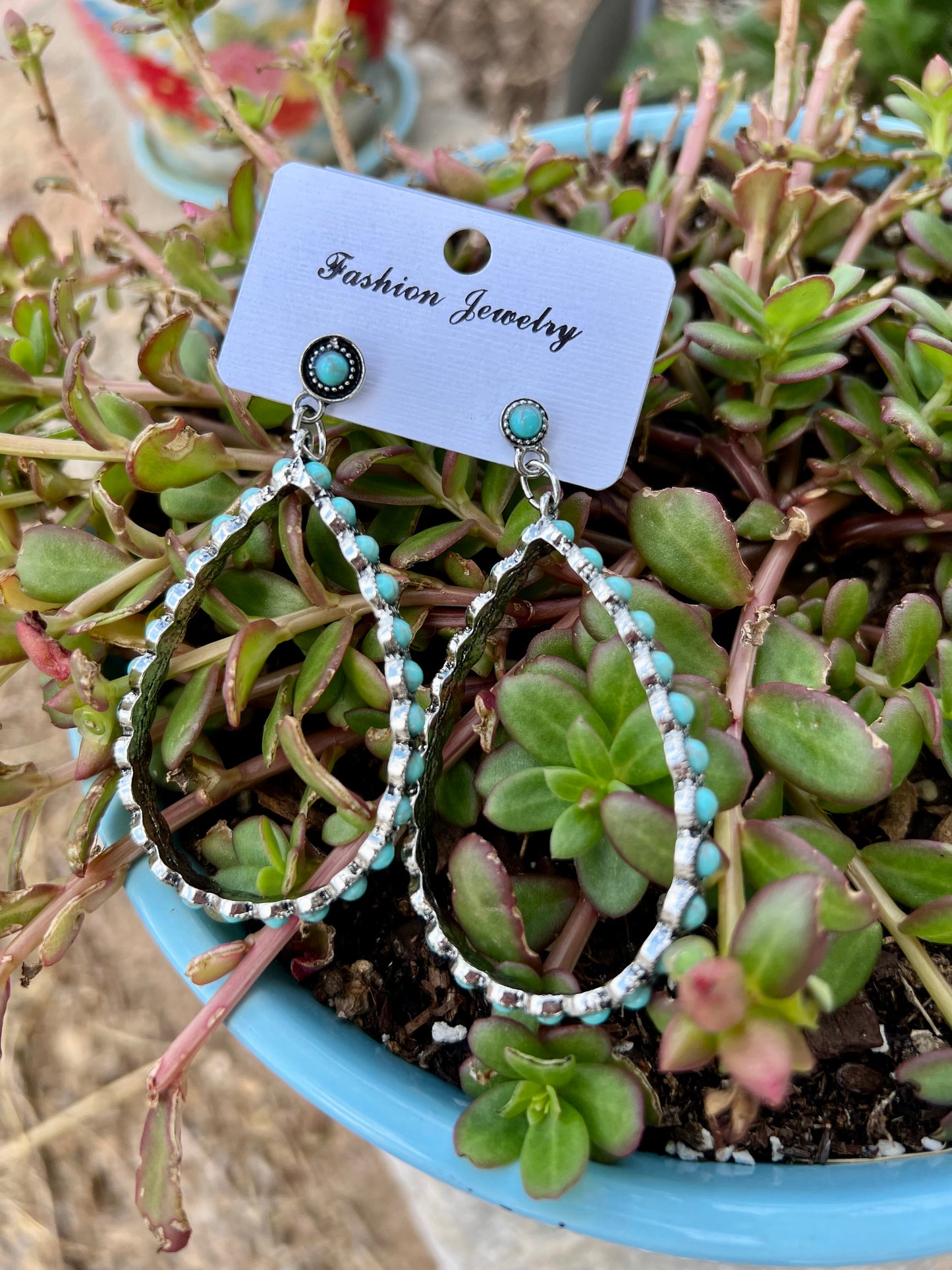 Turquoise Teardrop Earrings