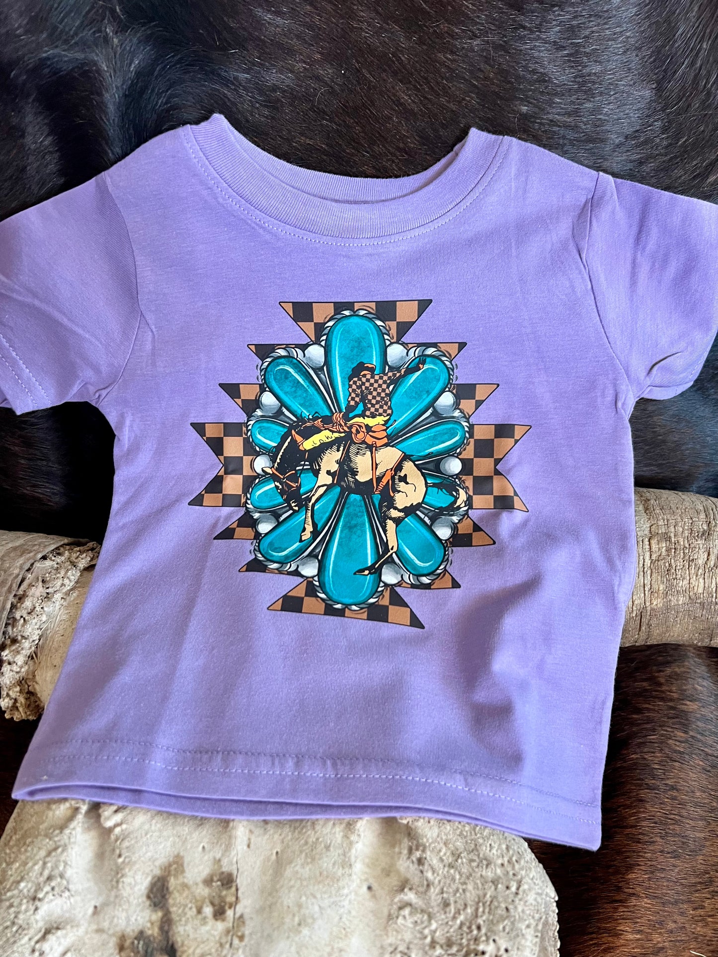 Bucking Horse Lilac T-shirt