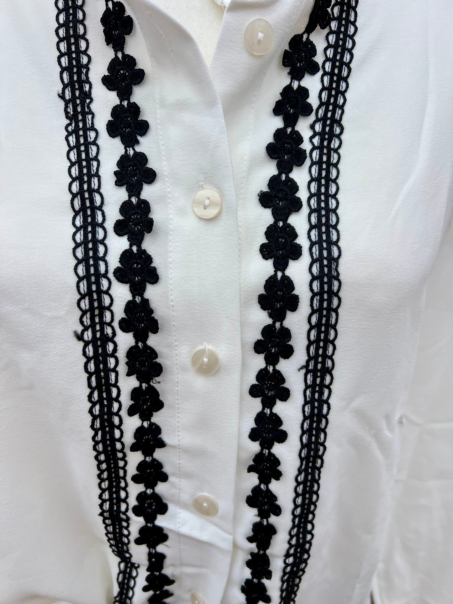 Western Embroidered Long Sleeve White Shirt