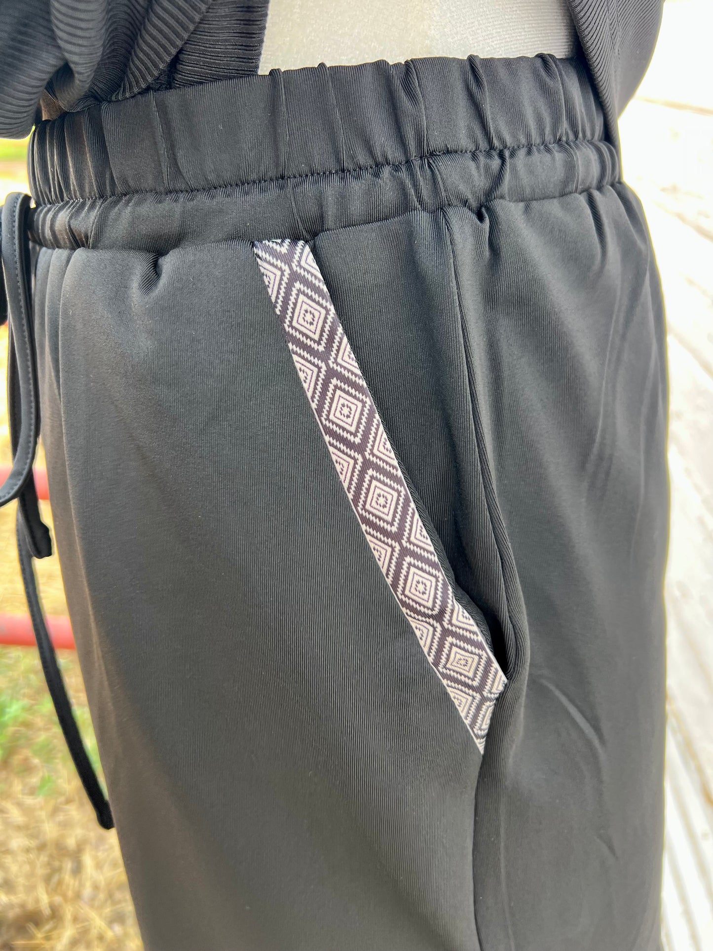 Black Aztec Skort