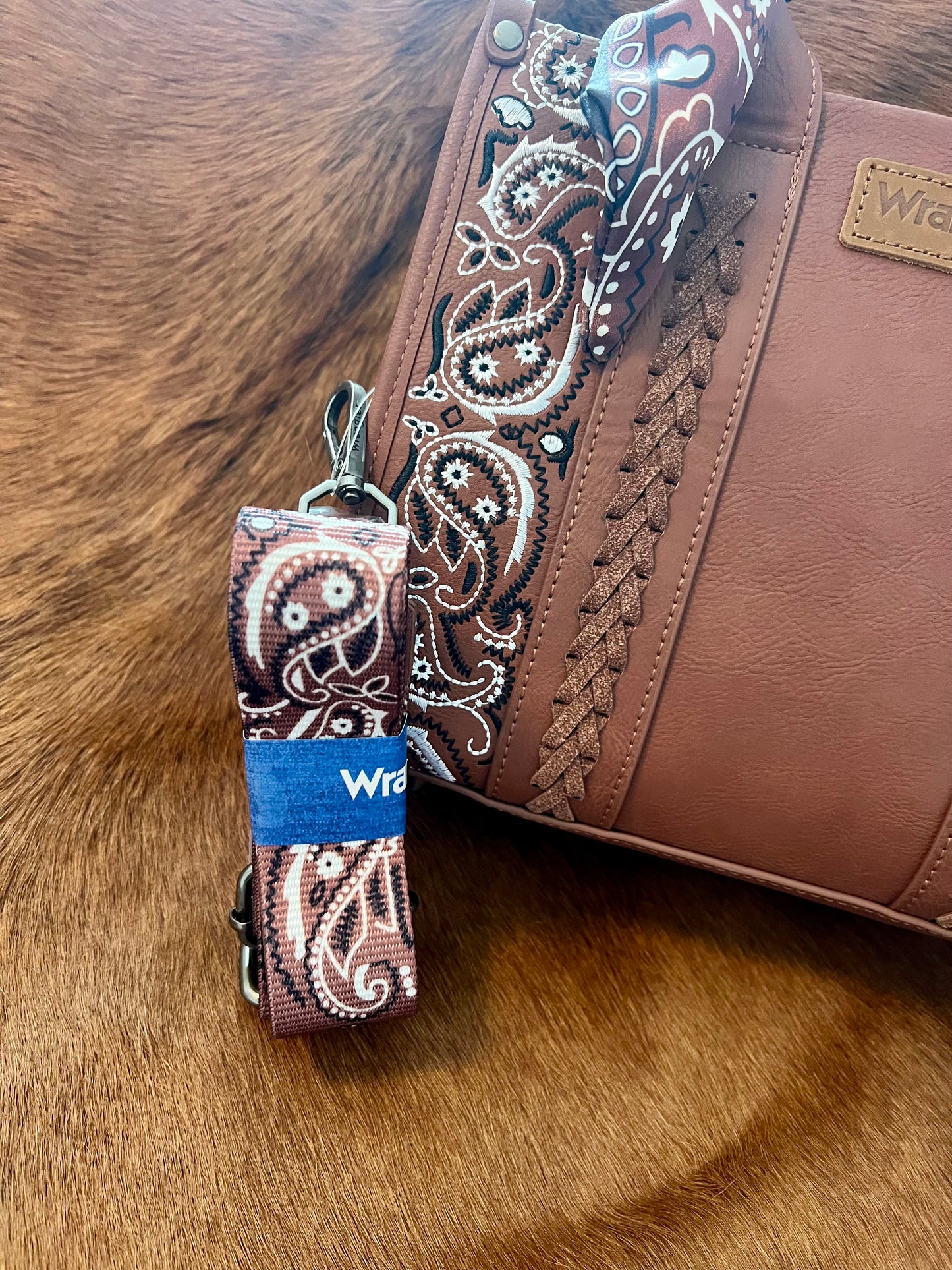 Wrangler Tan Hand Bag with Silk Handle