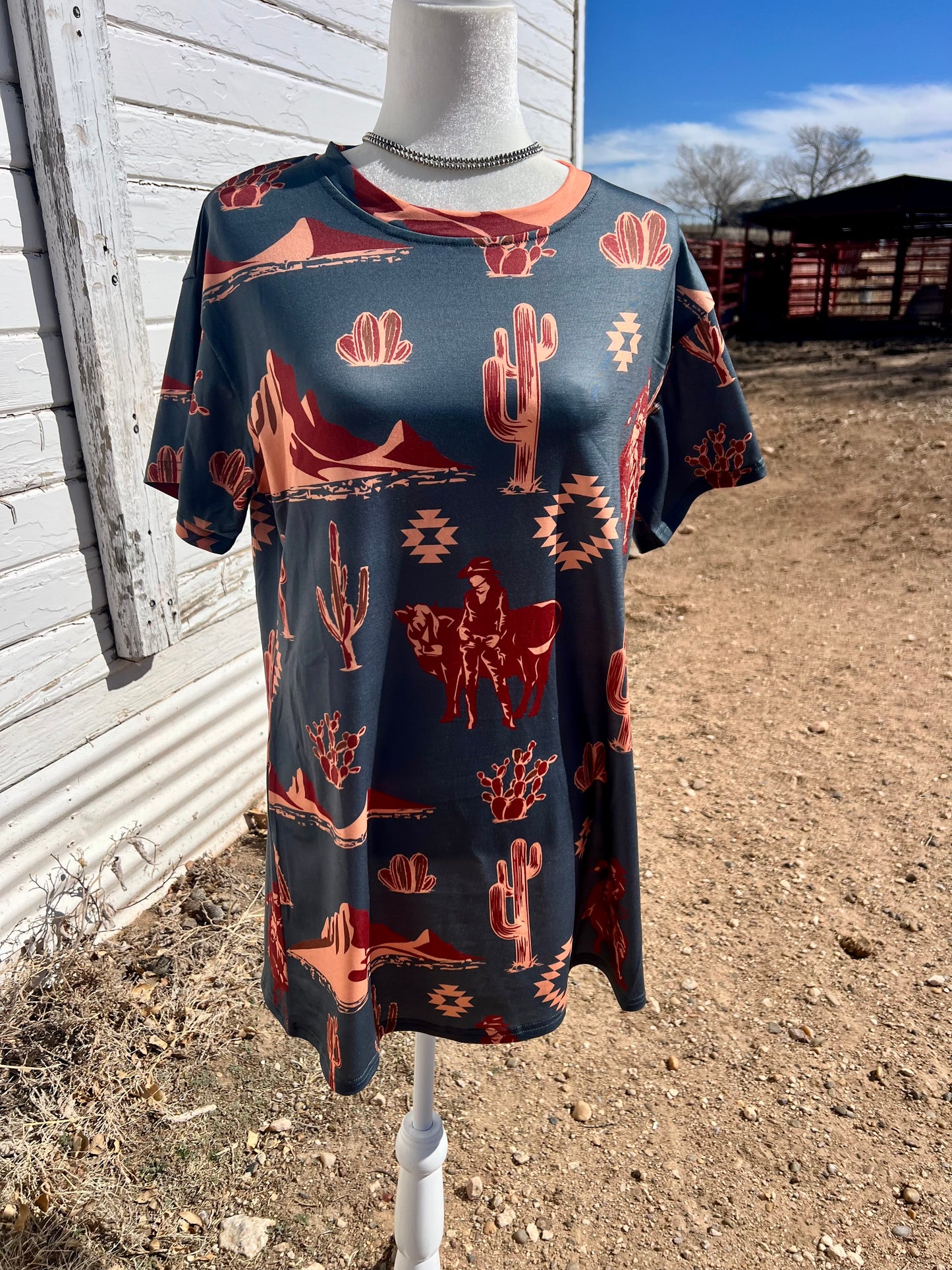 Western Printed Dress