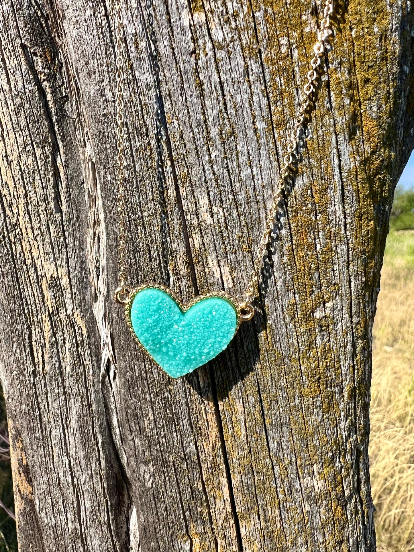 Heart Necklace with Earrings