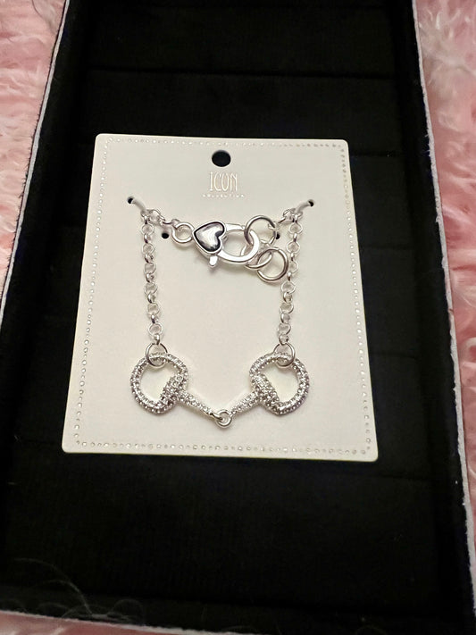 Rhinestone Bit Bracelet