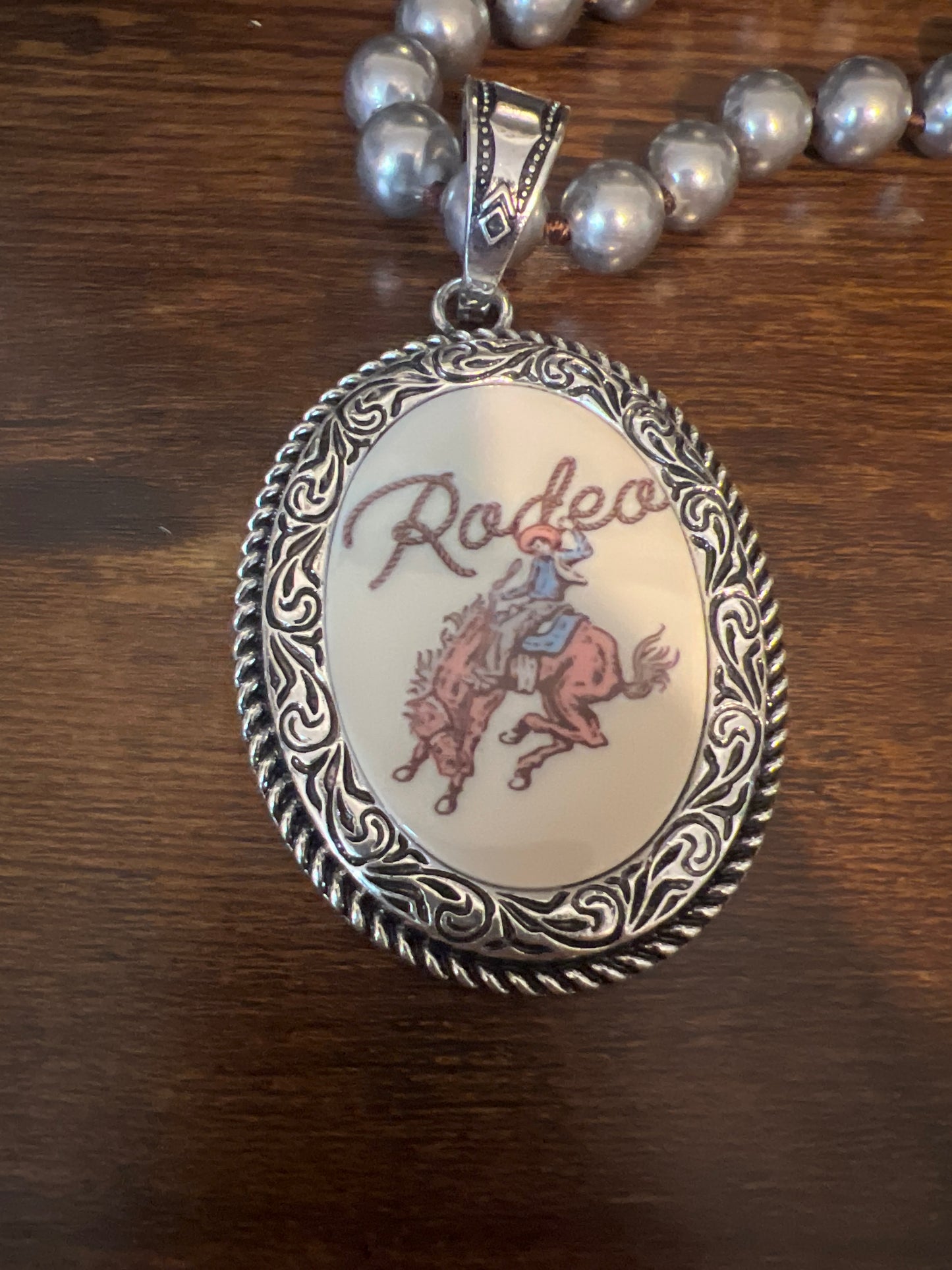 Rodeo Bronc Necklace