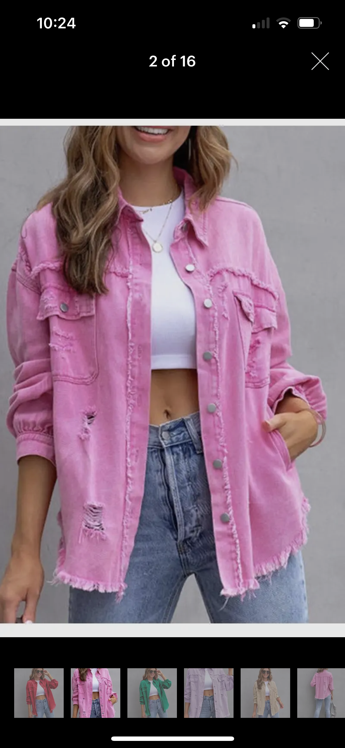 Pink Tattered Jacket