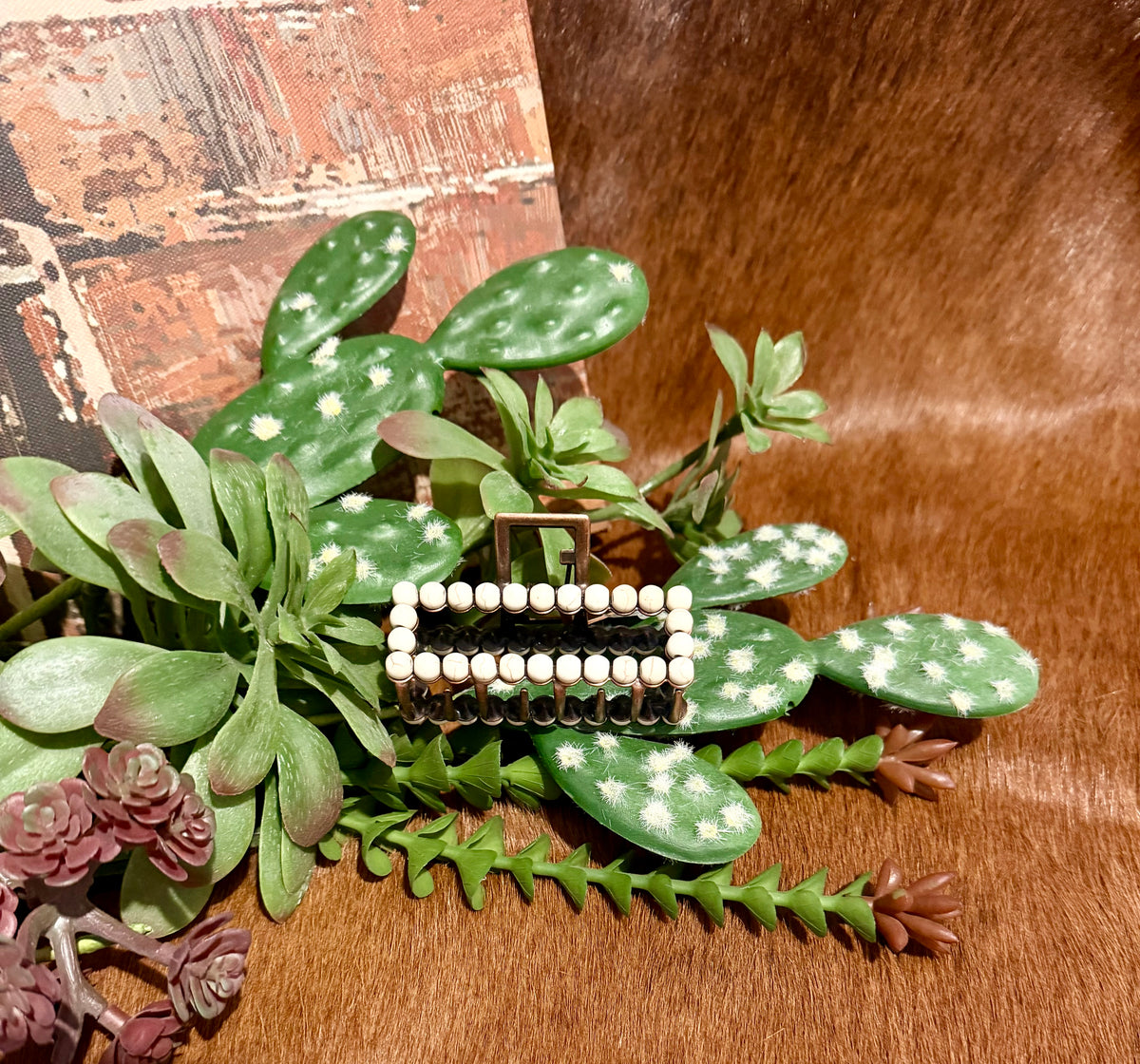 Beaded Claw Clips