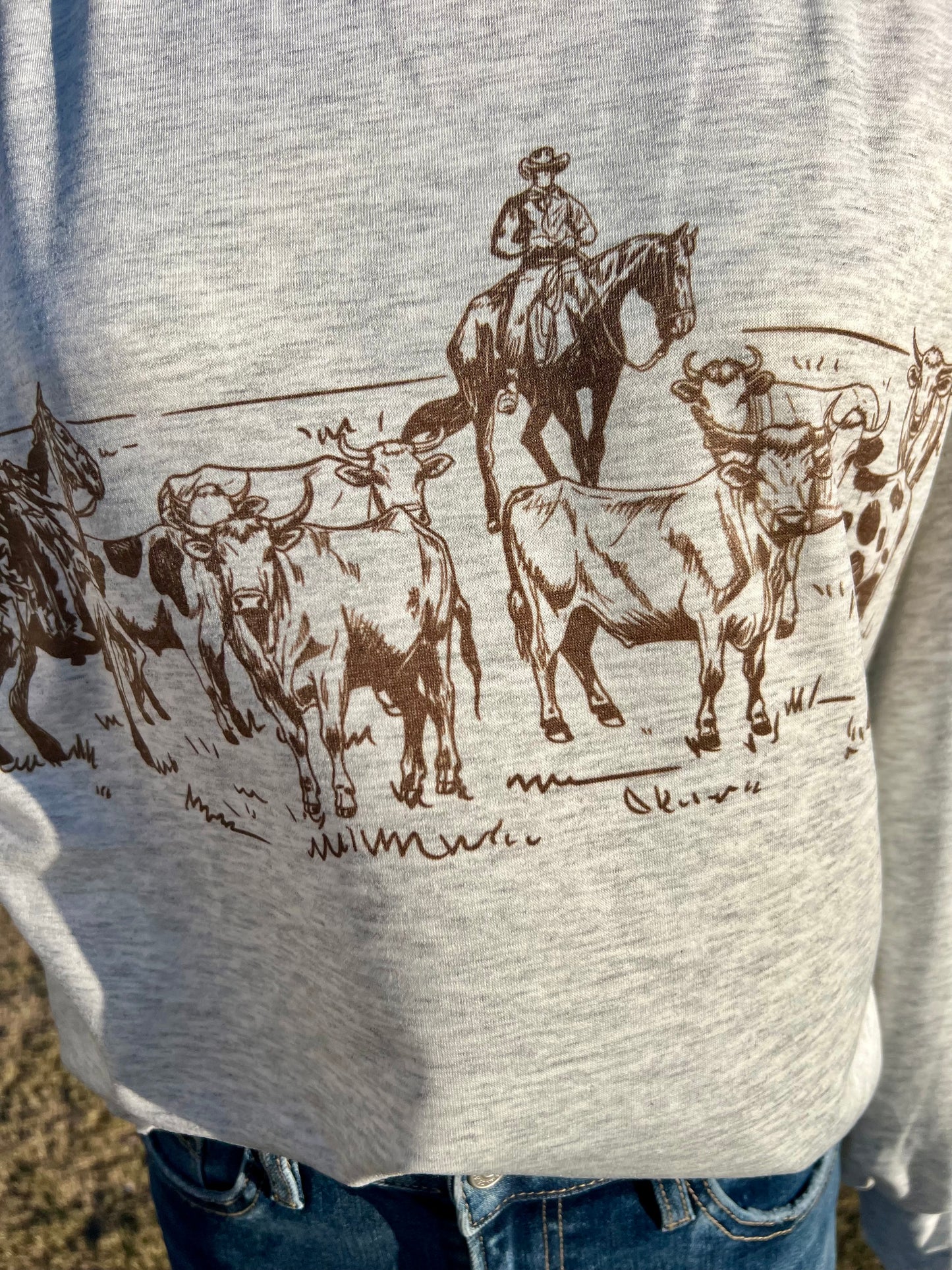 Gathering Cattle Relaxed Fit Top