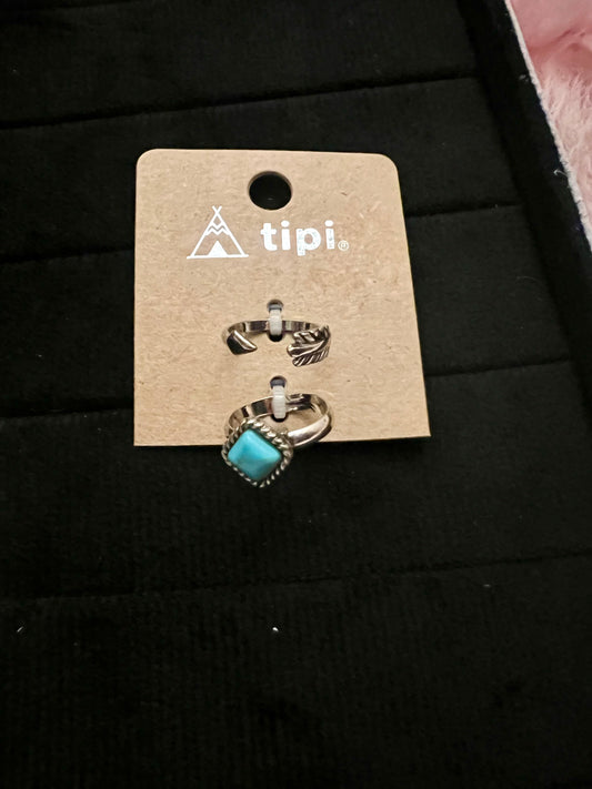 Arrow & Turquoise Ring Set