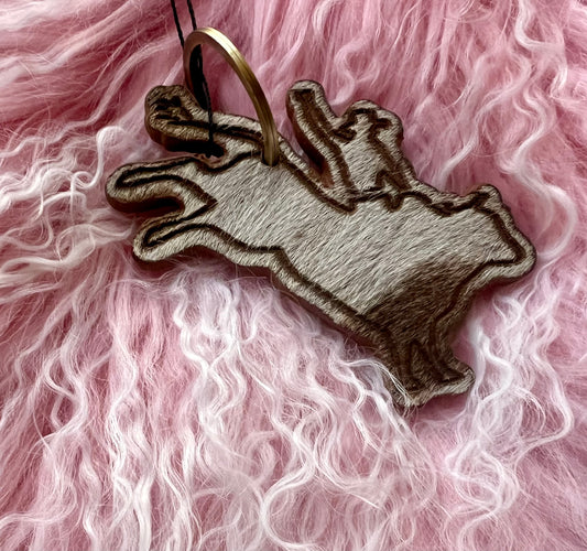 Cowhide Keychains