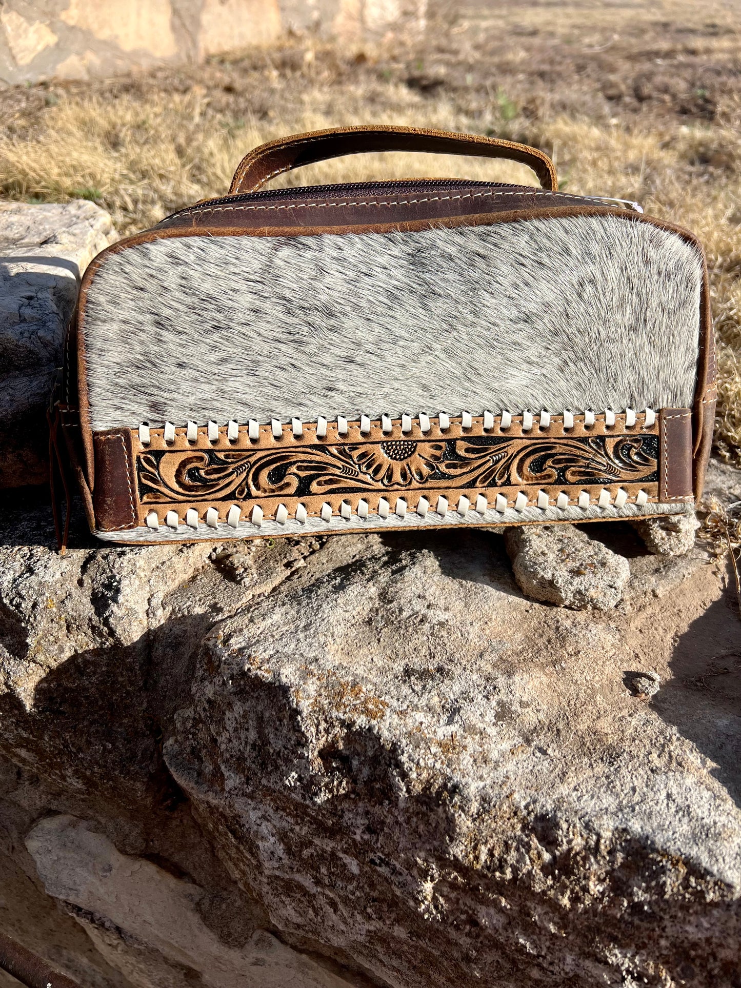 Cowhide Toiletry Bag