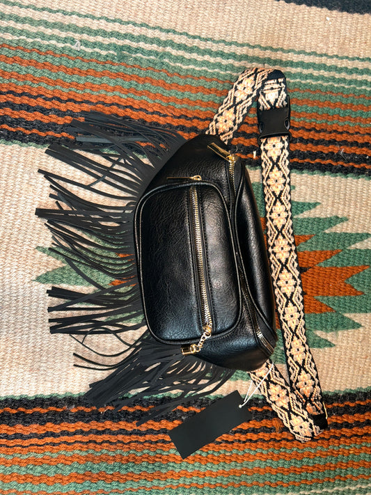 Fringe sling bag