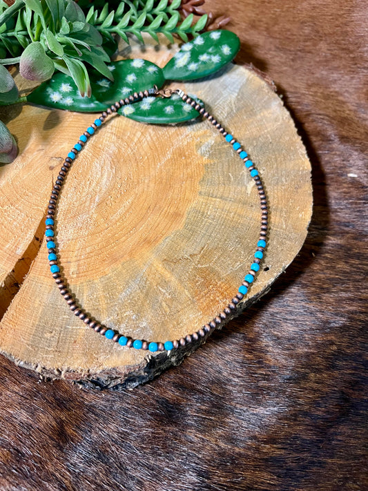 Copper & Turquoise Necklace