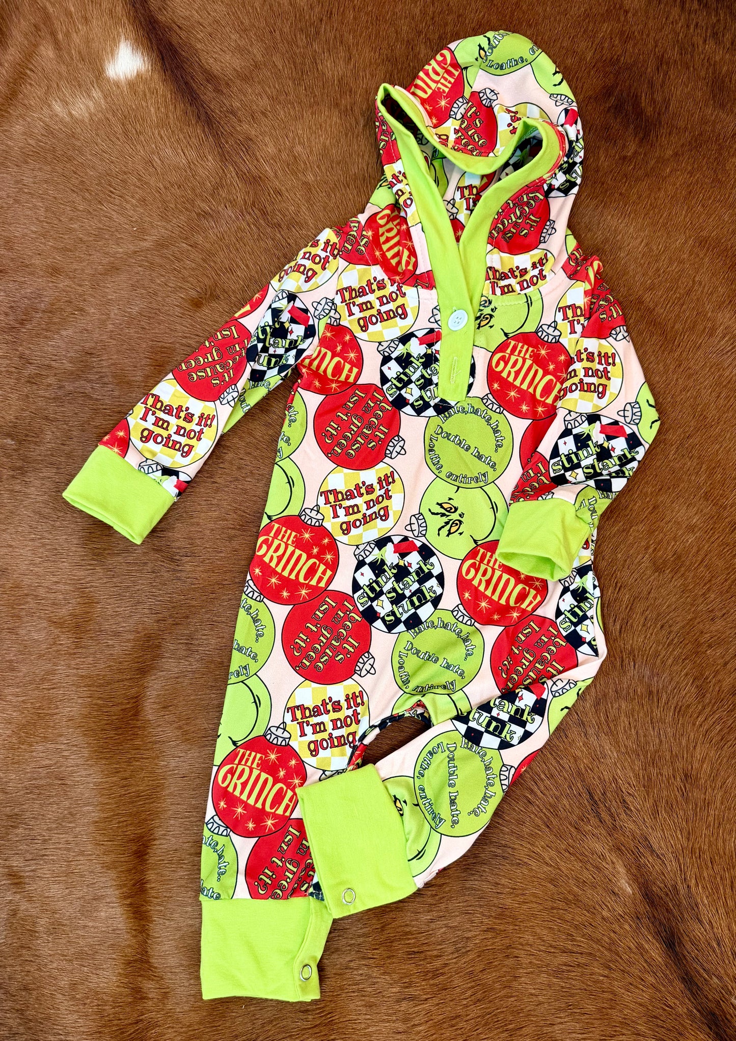 The Grinch Body Suit with Hood