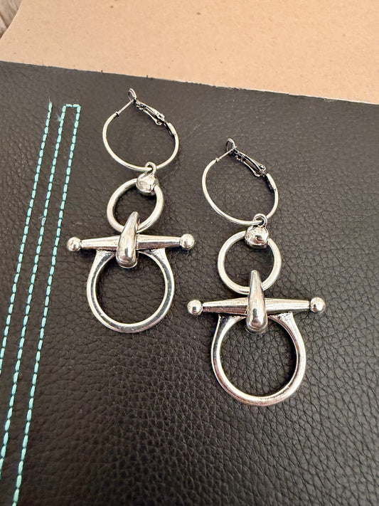 Large Bit Dangle Earrings