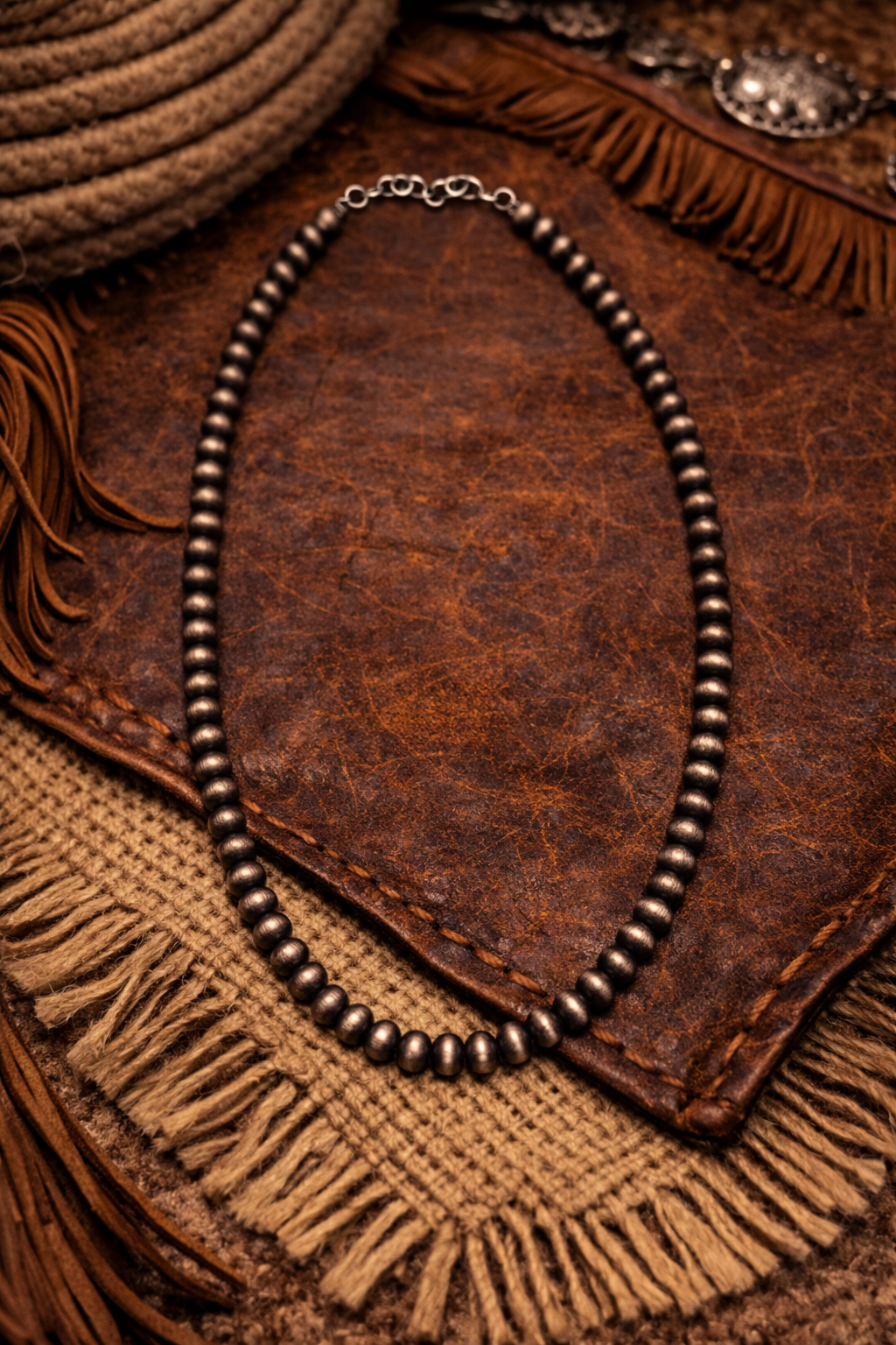 Small Faux Pearl Necklace 19”