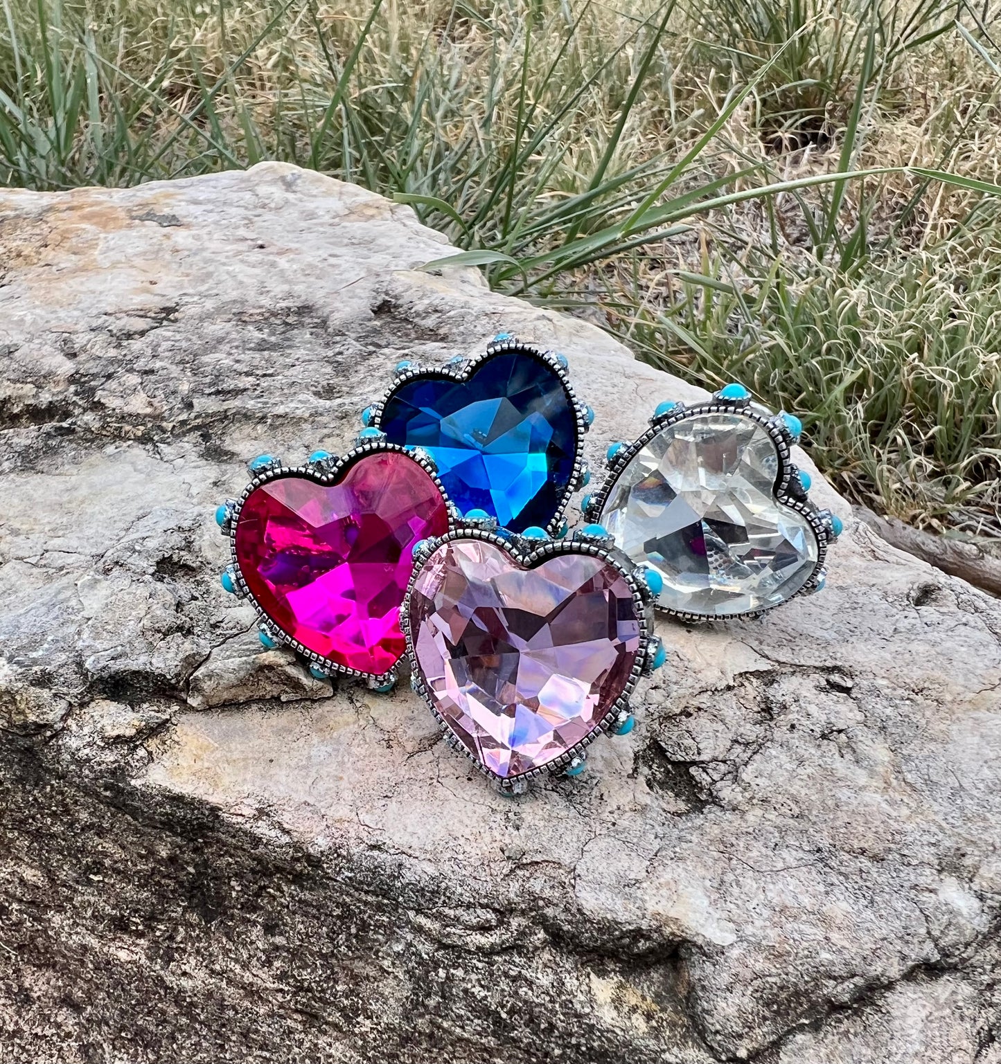 Sparkle Adjustable Rings
