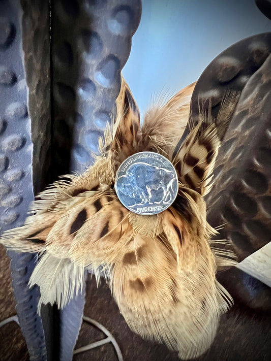 Buffalo Nickel Sterling Silver Ring