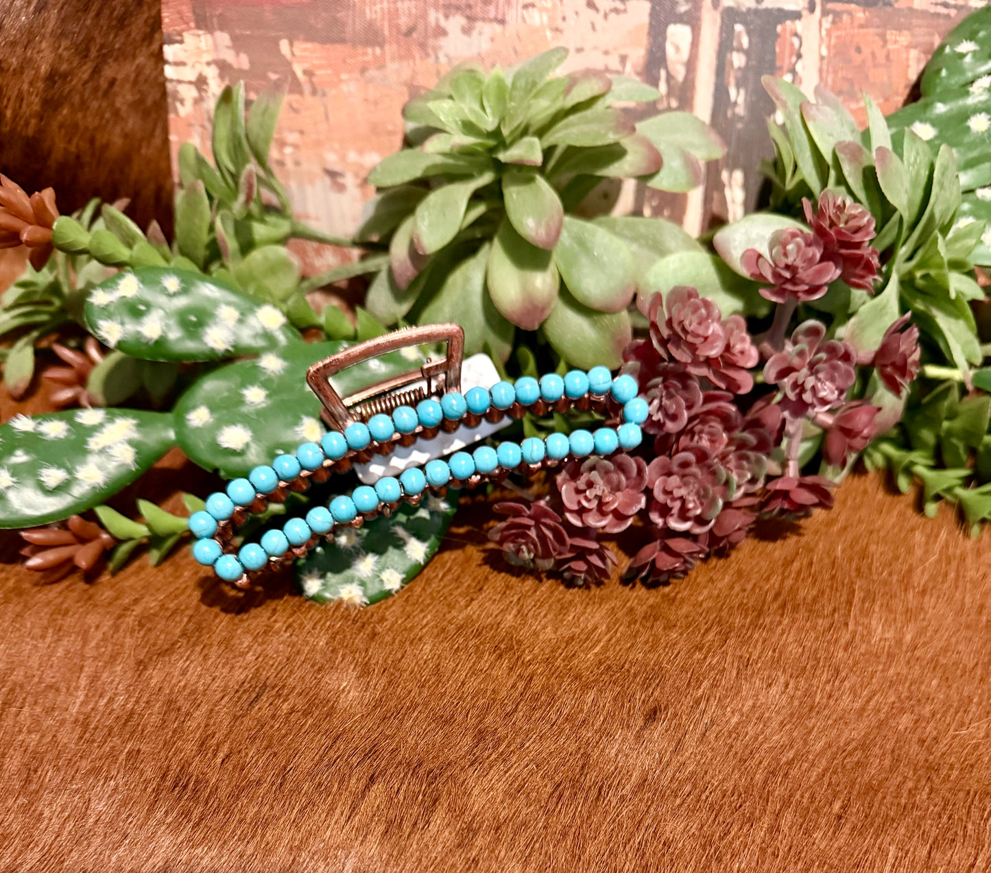 Large Beaded Claw Clips