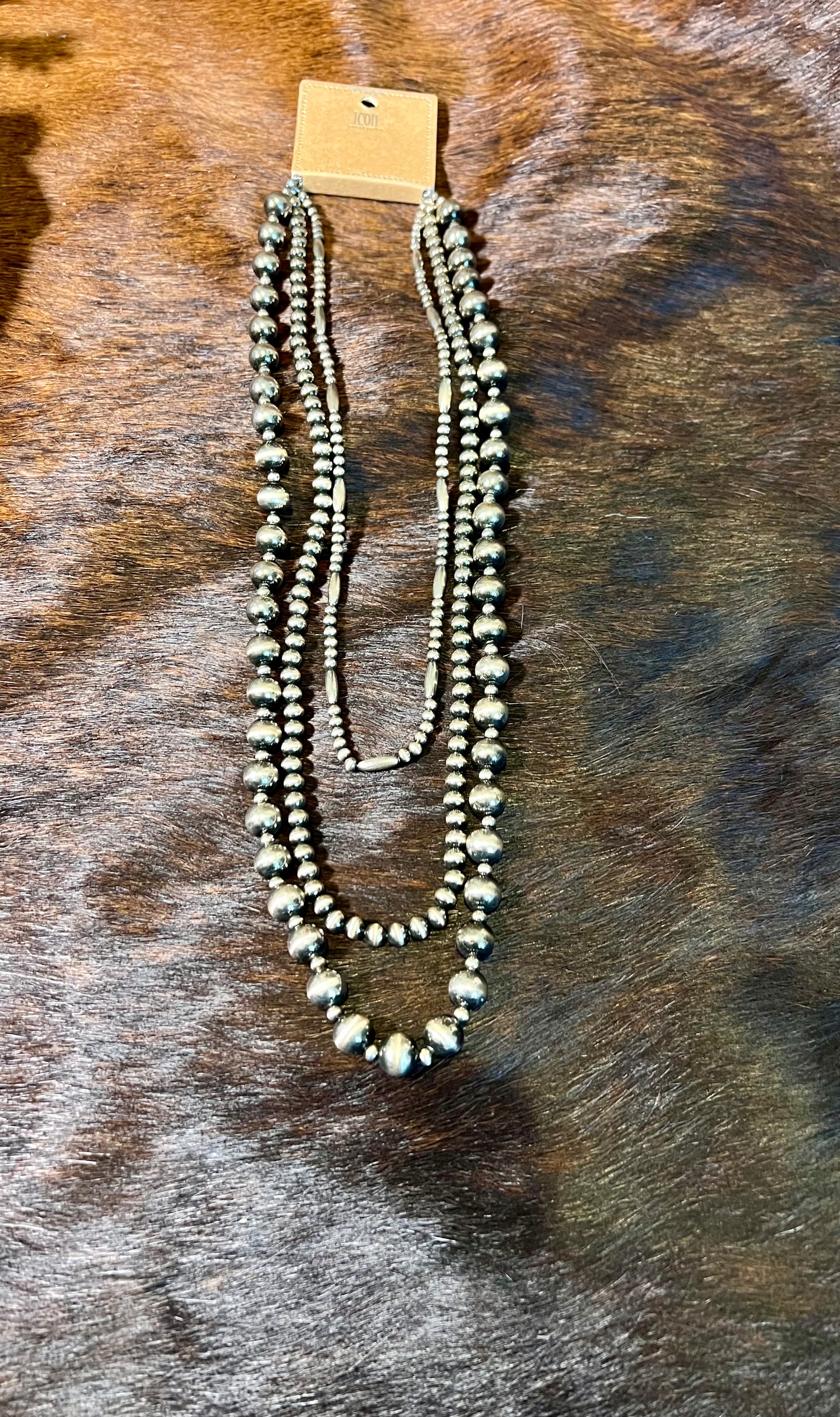 Triple Strand Faux Pearl Set