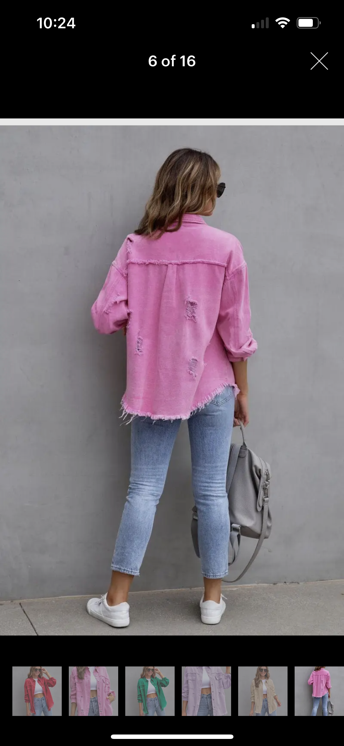 Pink Tattered Jacket