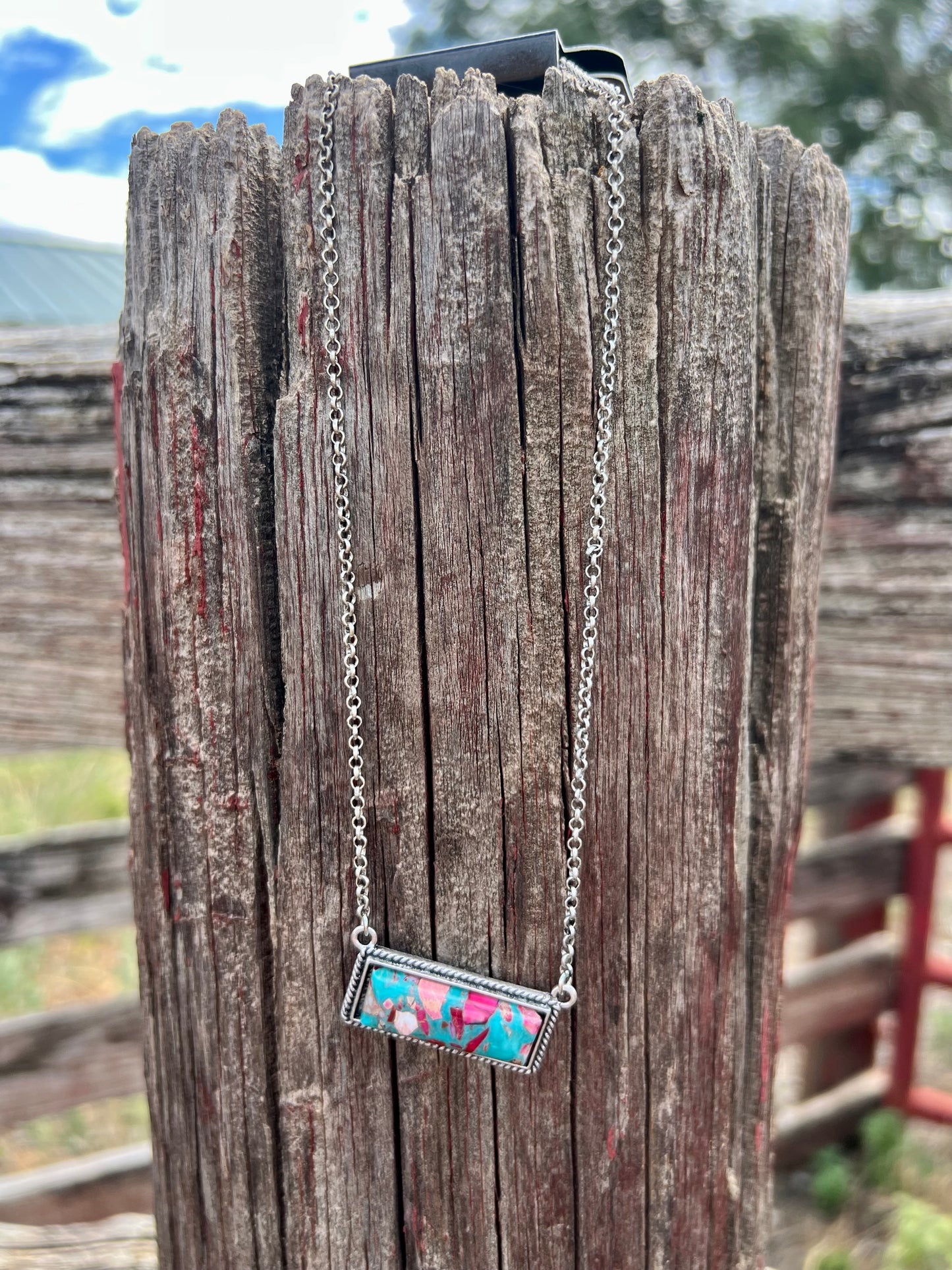 Multi Colored Bar Necklace