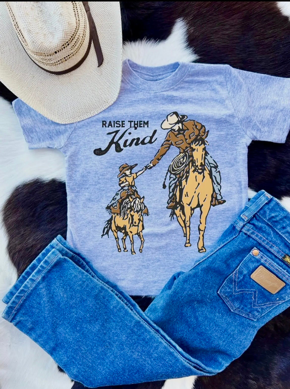 Raise Them Kind Grey T shirt
