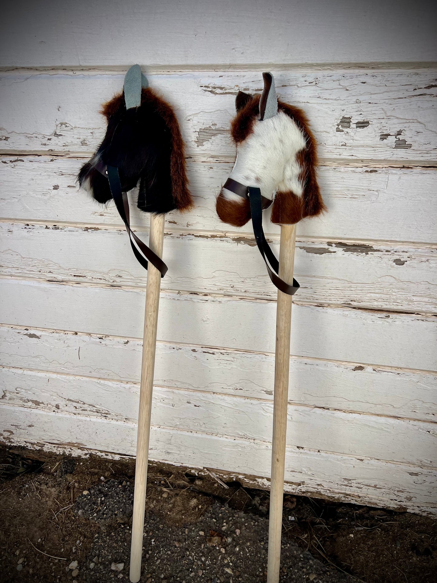 Cowhide Stick Horse