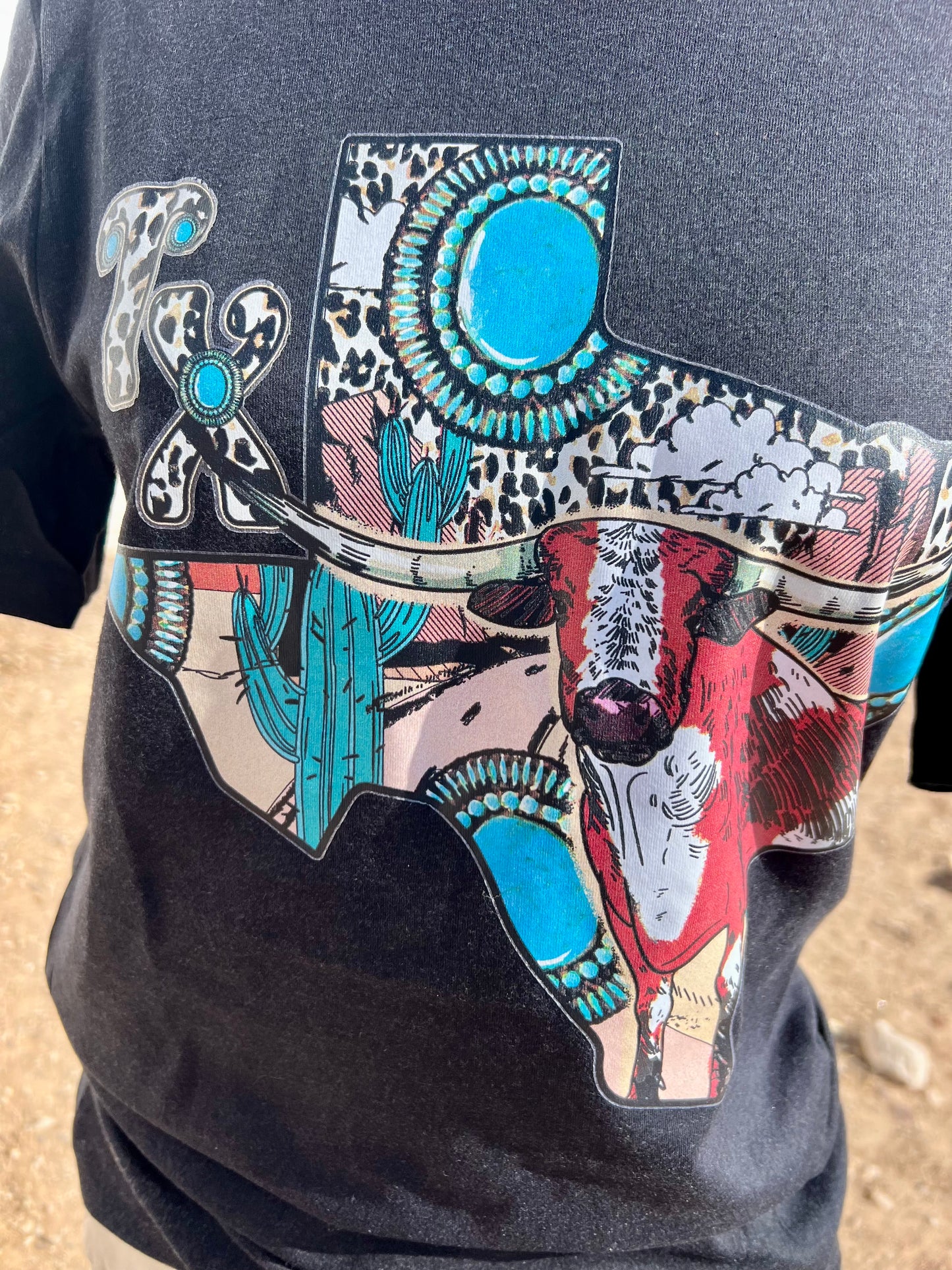 Texas Black T-Shirt