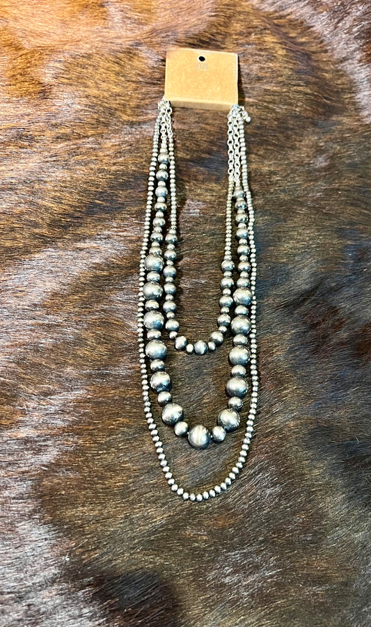 Three Strand Necklace Set