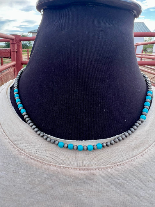 Silver & Turquoise Necklace