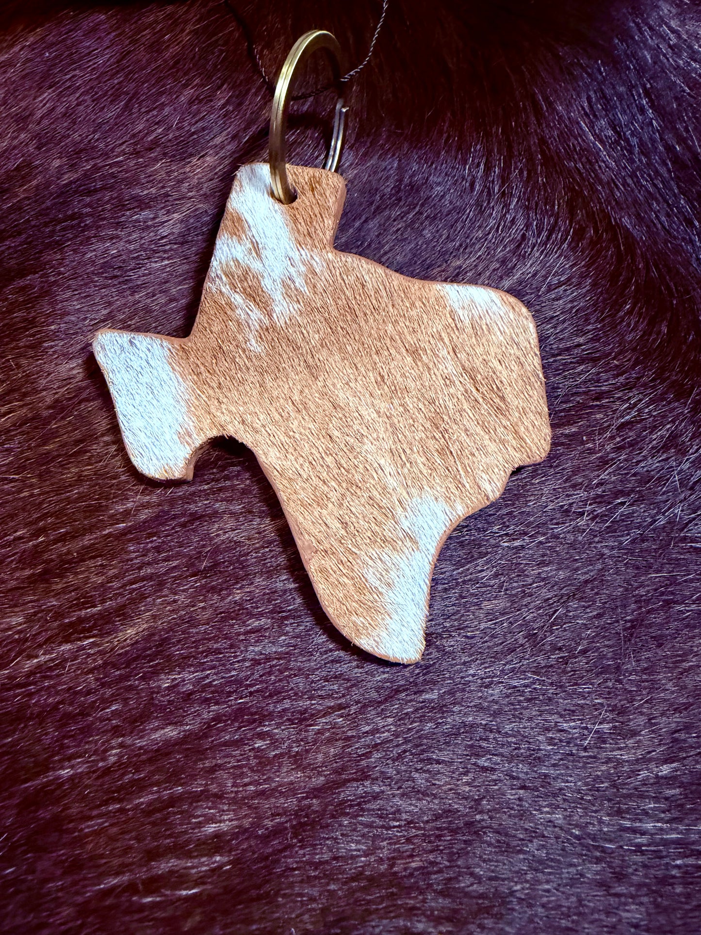 Cowhide Keychains