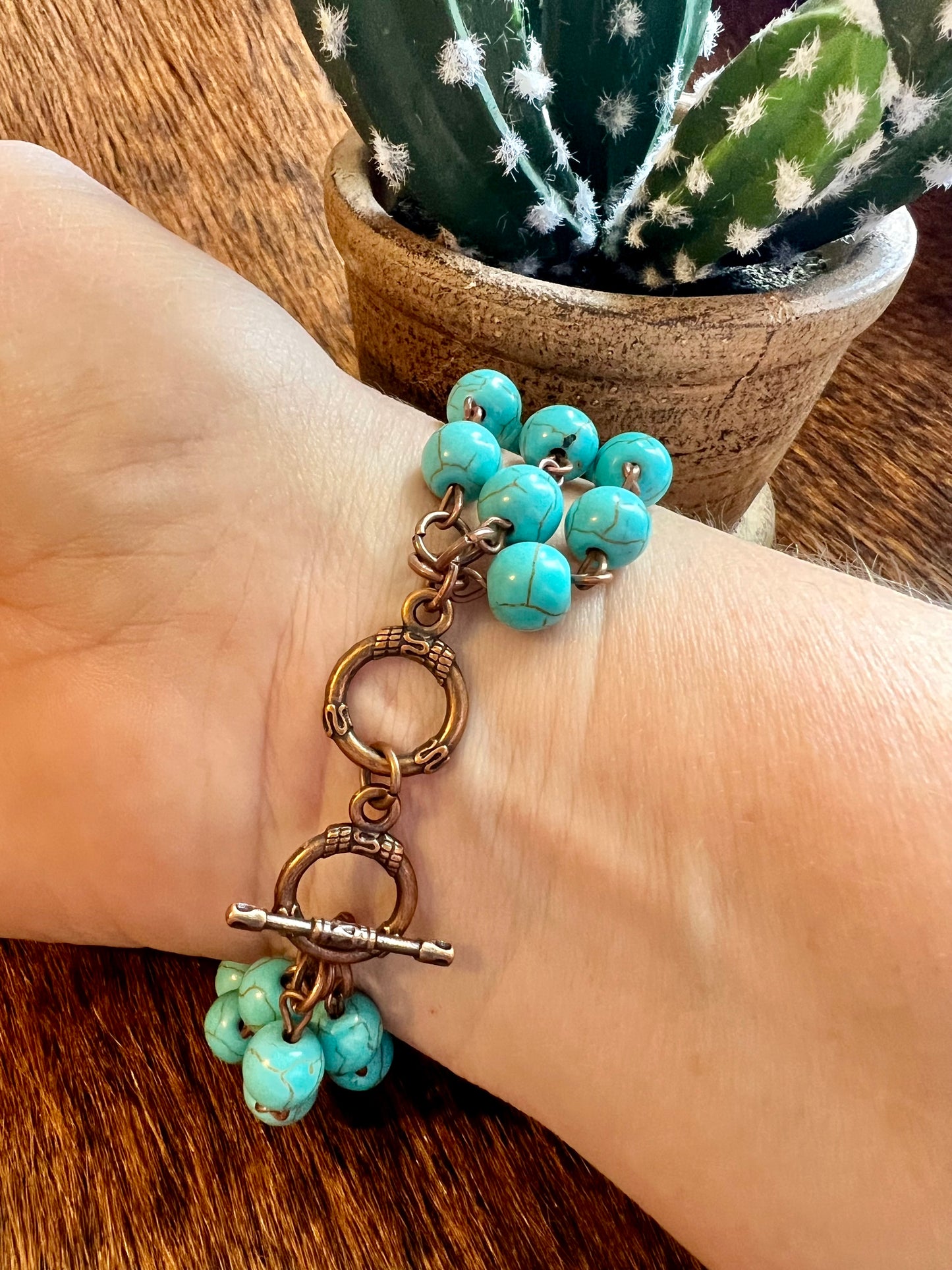 Turquoise Triple Strand Bracelet