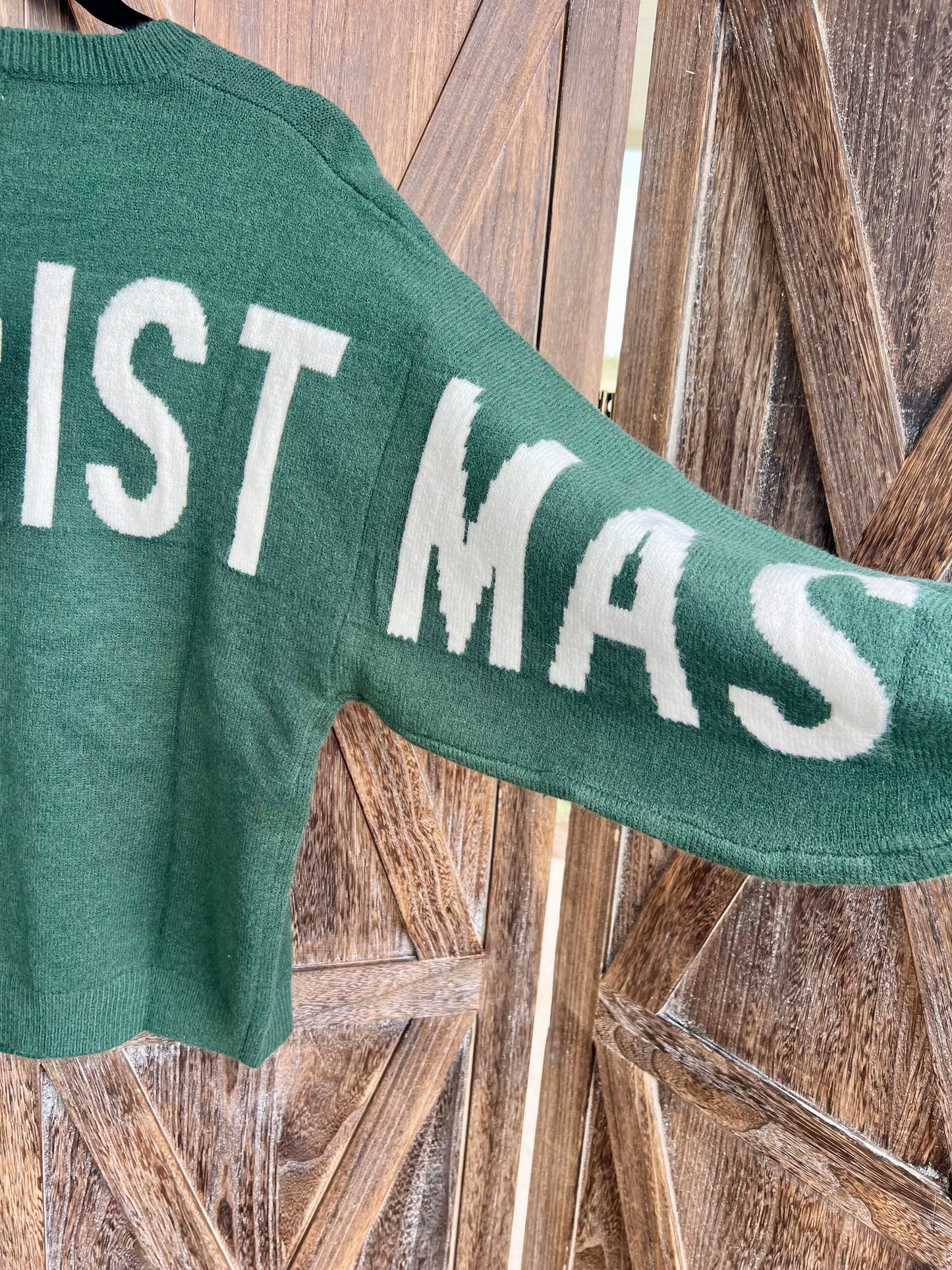 Green Merry Christmas Sweater