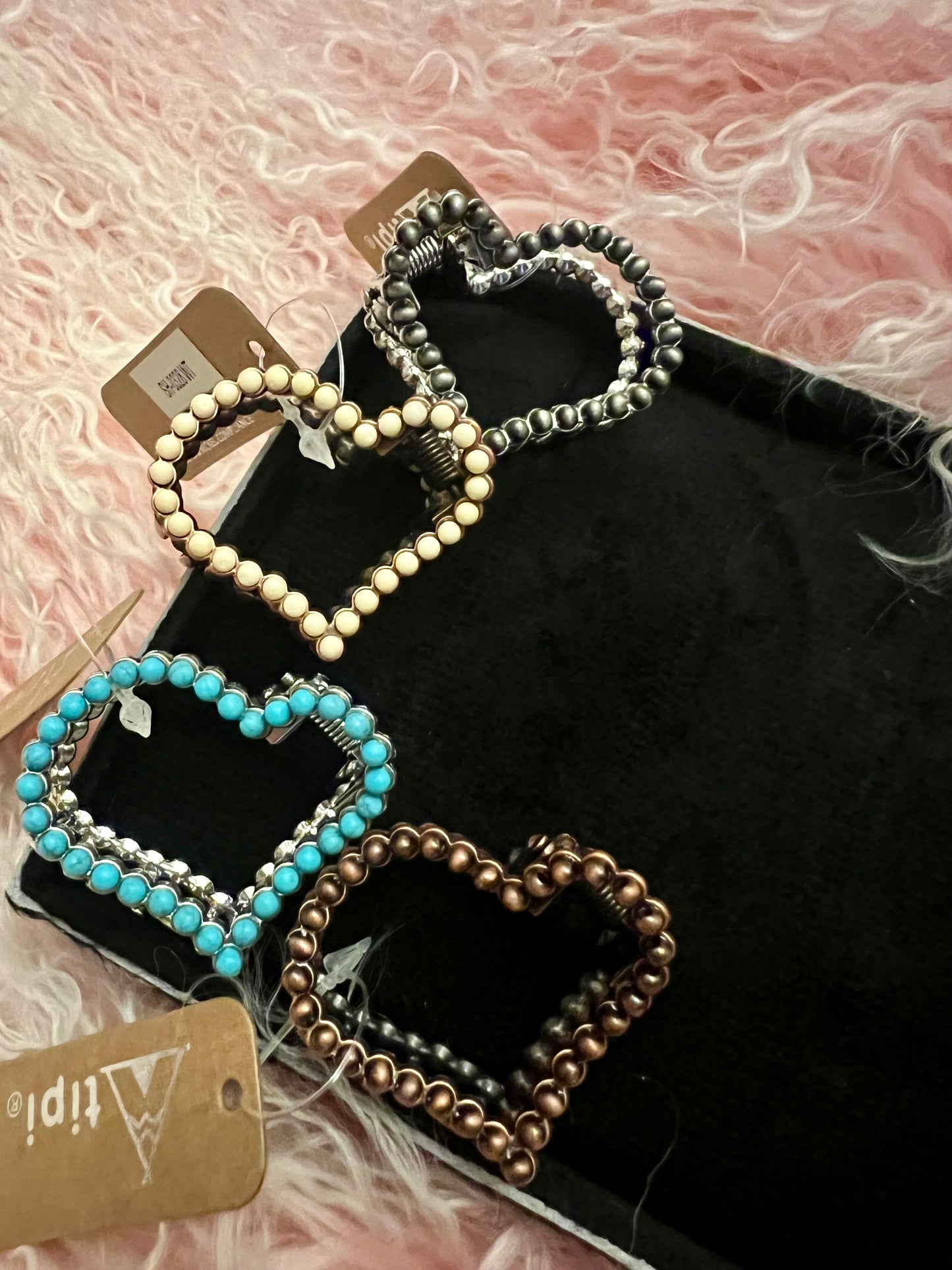 Beaded Claw Clips