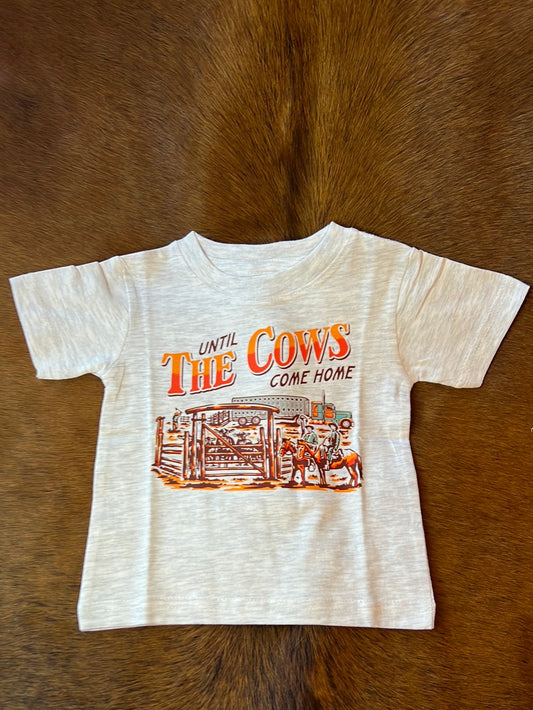 Until The Cows Light Grey T Shirt
