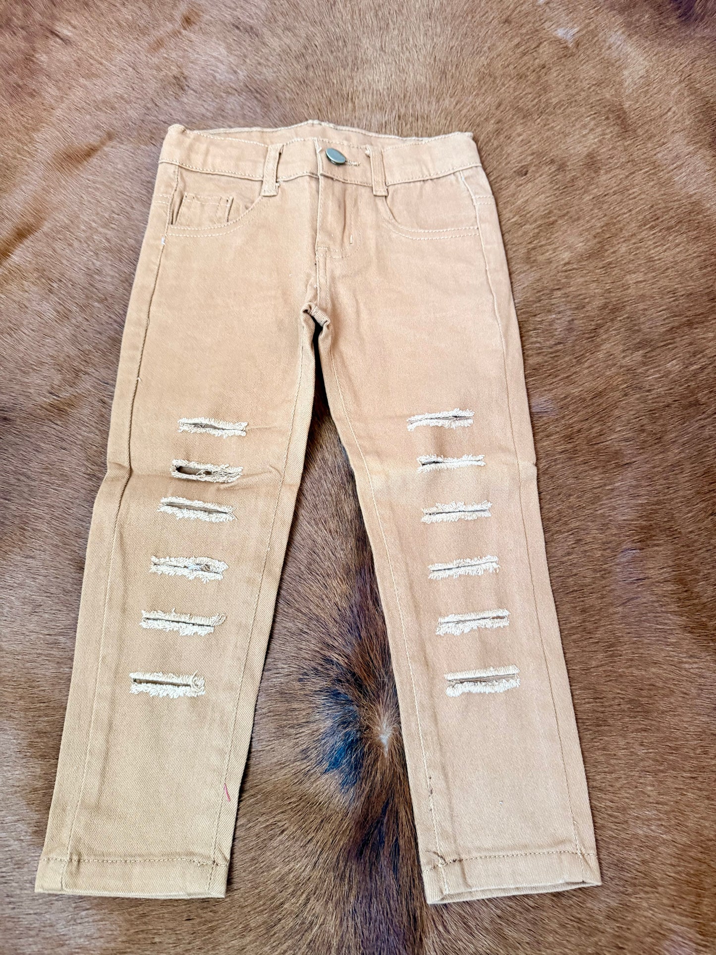 Dark Brown Denim Jeans