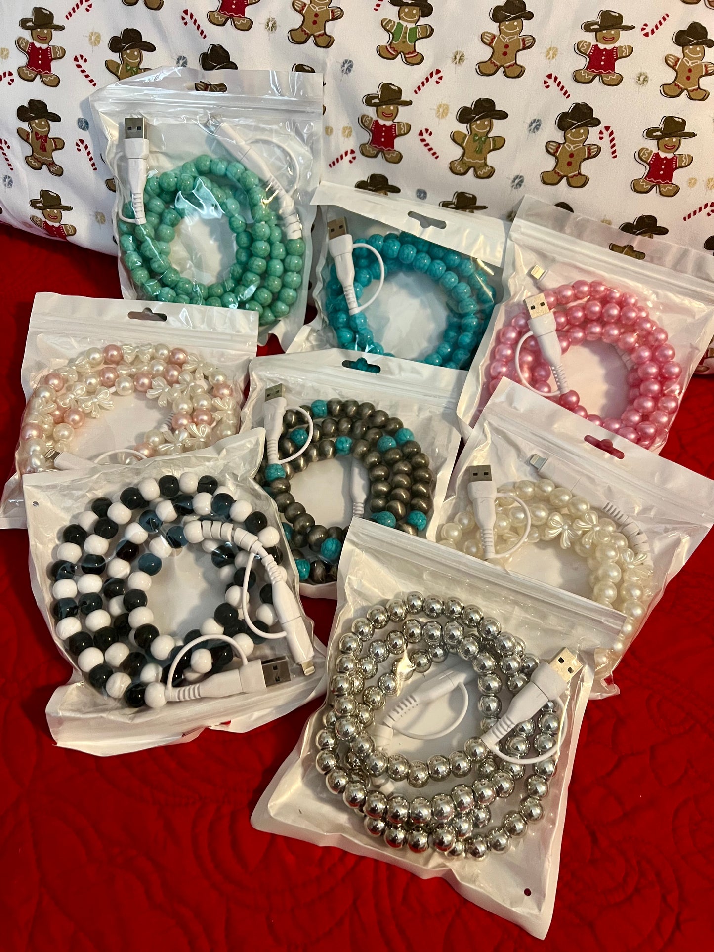 Beaded Phone Chargers