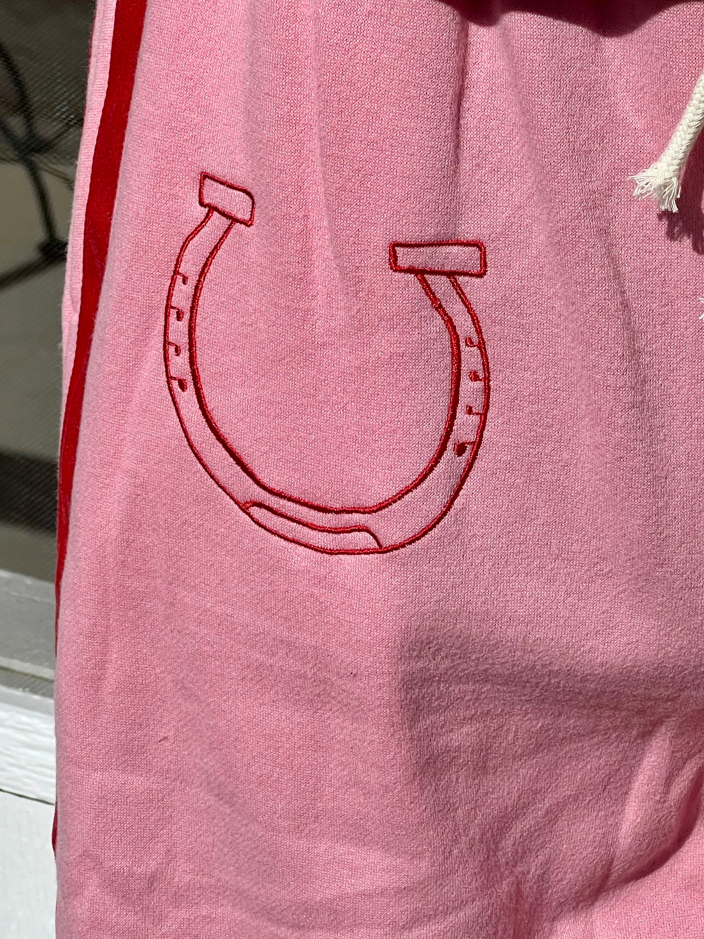 Horse Sweatpants with Pockets Pink