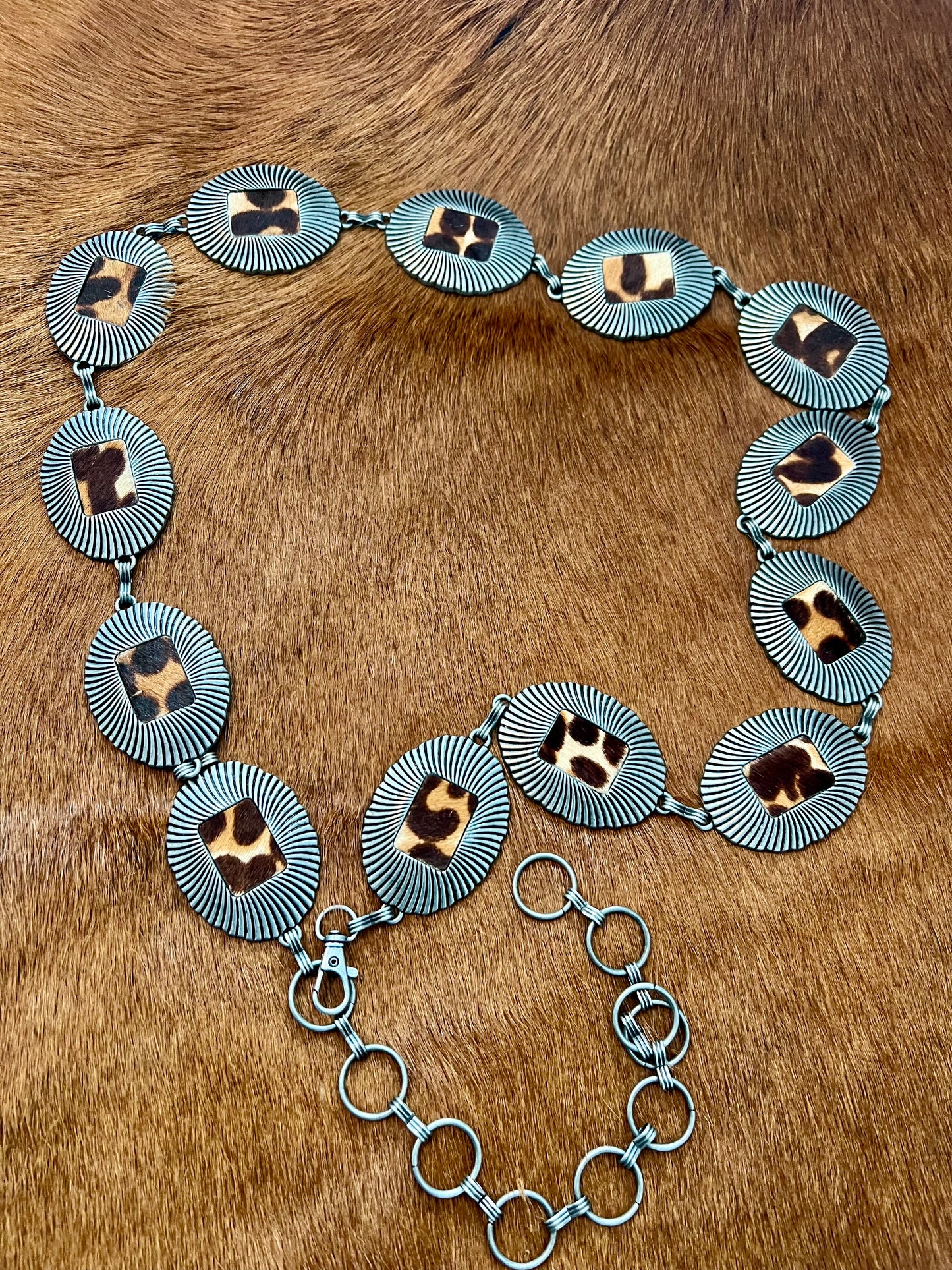 Hide Concho Belts