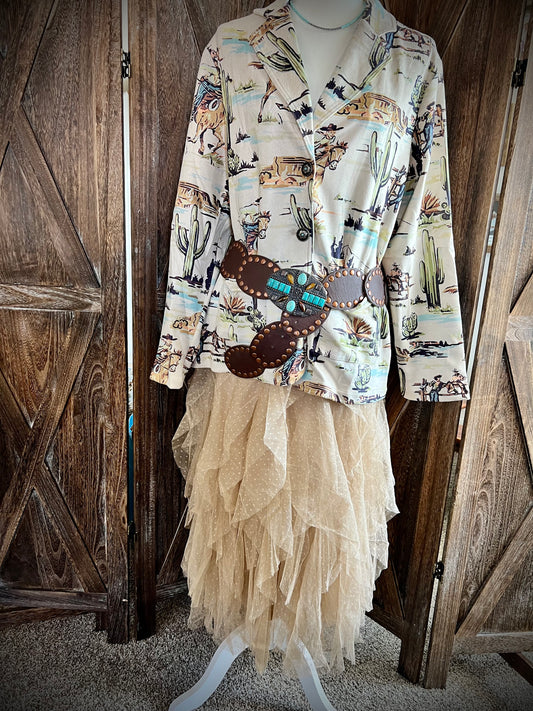 Western Scene Lined Jacket